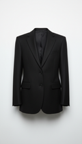 Structured Black Wool Blazer