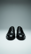 Polished Black Leather Oxford Shoes